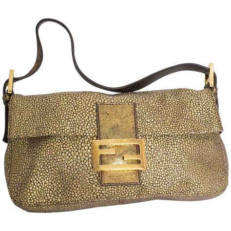 fendi gold bag price|baguette bag fendi vintage.